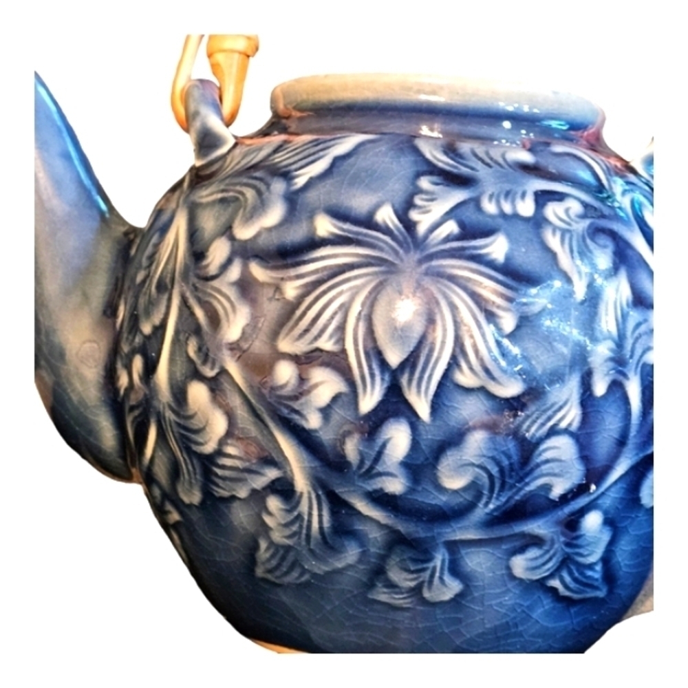 Thai Celadon Blue Tea Set - Picture 2 of 9